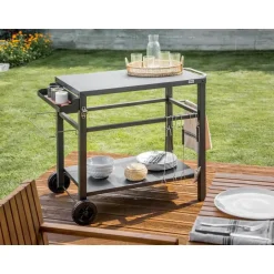 Beliani STALETTI - Keukentrolley - Zwart - Staal Online