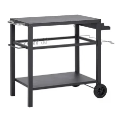 Beliani STALETTI - Keukentrolley - Zwart - Staal Online