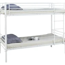 Emob Exclusive Stapelbed Dixie 90x200cm - metaal - mat wit New