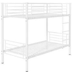 Emob Exclusive Stapelbed Dixie 90x200cm - metaal - mat wit New