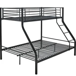 Emob Exclusive Stapelbed Trixie 90x200 & 140x200 - metaal - mat zwart Outlet