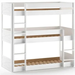 Vipack Stapelbed voor 3 personen Scott - 207x105x200 cm - Wit Best