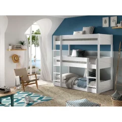 Vipack Stapelbed voor 3 personen Scott - 207x105x200 cm - Wit Best