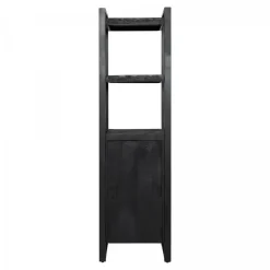 StarFurn - Boekenkast Boaz Black 1 deur - 55 cm - zwart Outlet