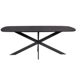 StarFurn - Deens ovale eettafel Elegance - 200 cm - zwart Sale