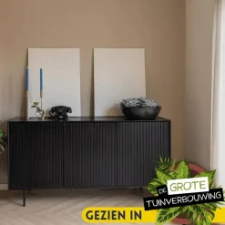 StarFurn - Dressoir Madison 165 cm - zwart Outlet