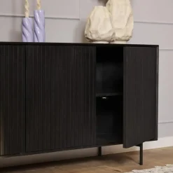 StarFurn - Dressoir Madison 165 cm - zwart Outlet