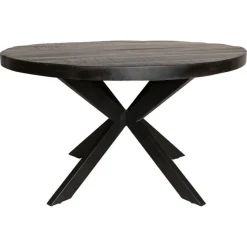 StarFurn - Eettafel Denver Ø110 cm - zwart Outlet