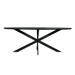 Starfurn - Eettafel Ferris - Zwart - 100x210x76 cm Discount