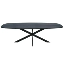 Starfurn - Eettafel Ferris - Zwart - 110x240x76 cm Outlet