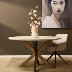 Starfurn - Eettafel Madison - Beige - 150x150x76 cm Best