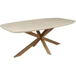 StarFurn - Eettafel Madison 280 cm Deens Ovaal - zand/brons Outlet
