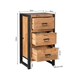 StarFurn - Halkast Boaz 3 lades - naturel New