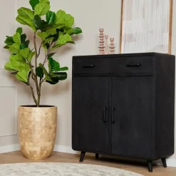 StarFurn - Kabinet kast Omaha - 100 cm - zwart Best