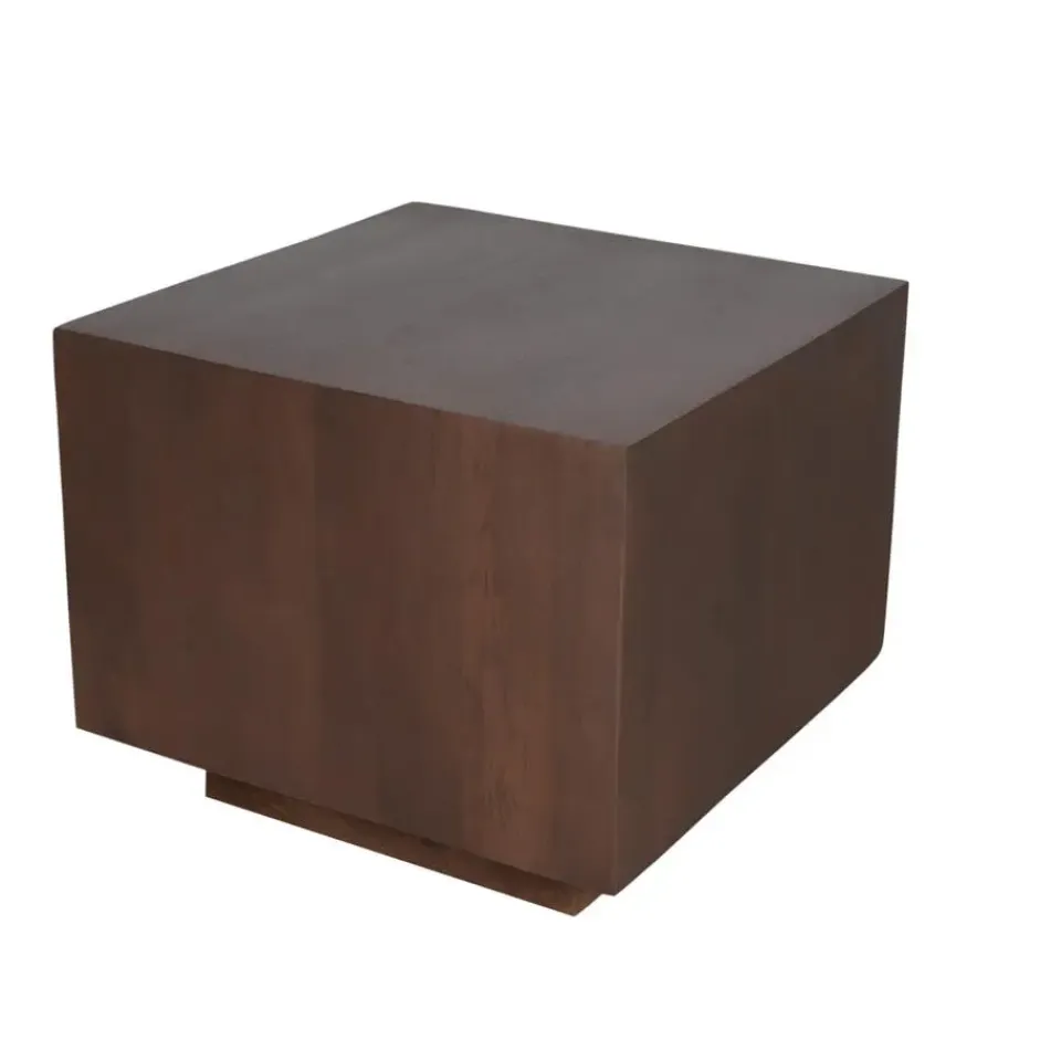 StarFurn - Livia vierkante salontafel - 56 cm - walnoot Clearance