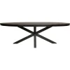 StarFurn - Ovale eettafel Denver - 240 cm - zwart Online