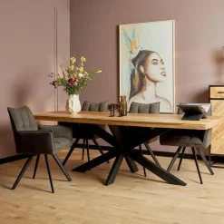 StarFurn - Rechthoekige eettafel Denver - 180 cm - naturel Discount