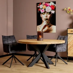StarFurn - Ronde eettafel Denver - ø120 cm - naturel Discount