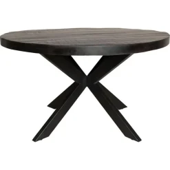 StarFurn - Ronde eettafel Denver - ø150 cm - zwart Outlet