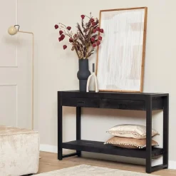 StarFurn - Sidetable Boaz - 120 cm - zwart