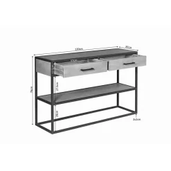 StarFurn - Sidetable Denver - 120 cm - naturel Hot