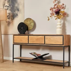 Starfurn - Sidetable RichWood - Bruin - 35x150x76 cm Clearance