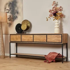 StarFurn - Sidetable RichWood 180 cm - naturel Hot