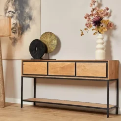 StarFurn - Sidetable RichWood 150 cm - naturel Discount