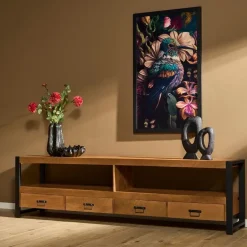 StarFurn - Tv meubel Boaz - 220 cm - naturel Clearance