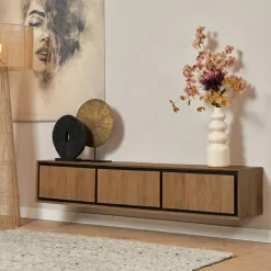 Starfurn - Tv meubel RichWood - Bruin - 35x160x30 cm Hot