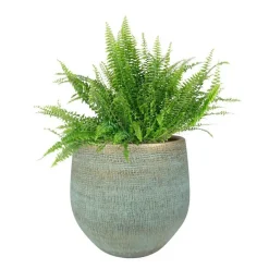 Ter Steege Steege Plantenpot - moderne look - blauw - 31 x 28 cm Best