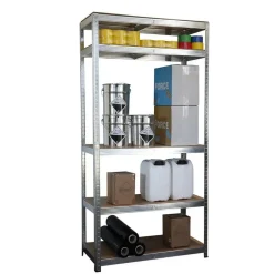 IVOL Stellingkast / Magazijnstelling - Zilver - 5 planken