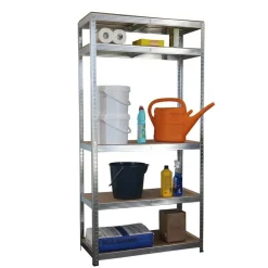 IVOL Stellingkast / Magazijnstelling - Zilver - 5 planken