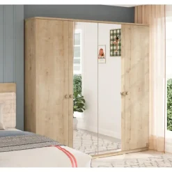 Leen Bakker Stockholm 4 deurs kledingkast kinderkamer Outlet