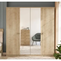 Leen Bakker Stockholm 4 deurs kledingkast kinderkamer Outlet