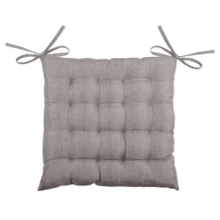 Stof Textile stoelkussen - taupe - 40 x 40 x 4 cm Hot