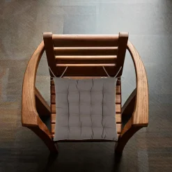 Stof Textile stoelkussens - taupe - 38 x 38 x 3.5 cm Online