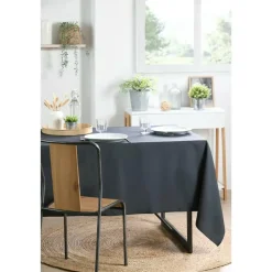 Stof Textiles Tafelkleed - 145 x 200 cm - antraciet - Tafellaken Discount