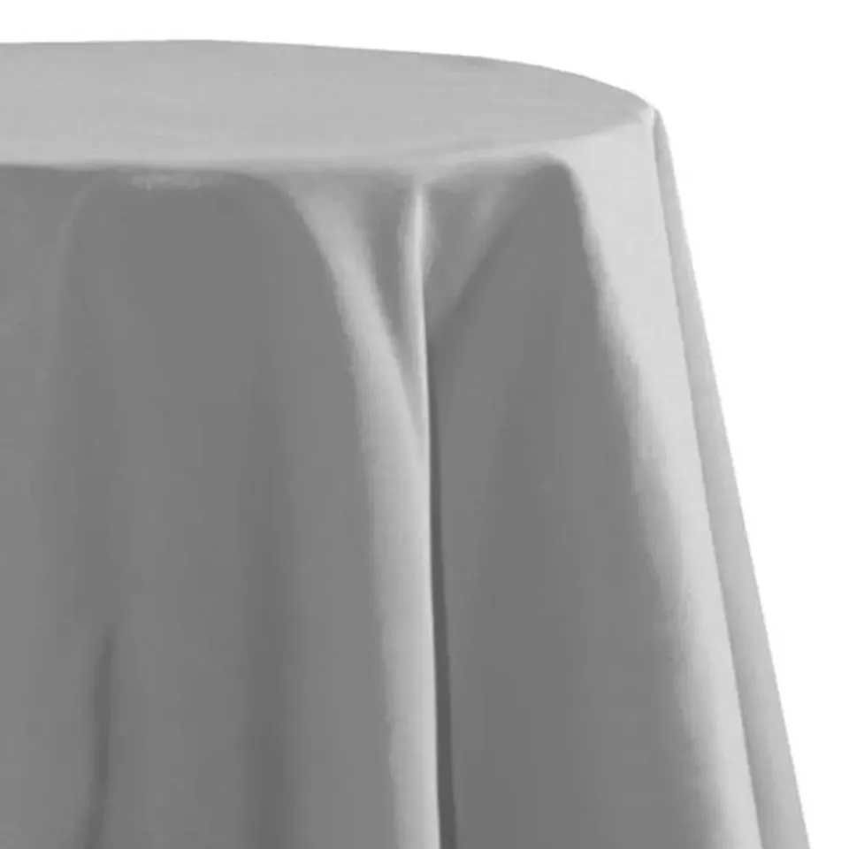 Stof Textiles Tafelkleed - Dia 180 cm - grijs - Tafellaken Clearance