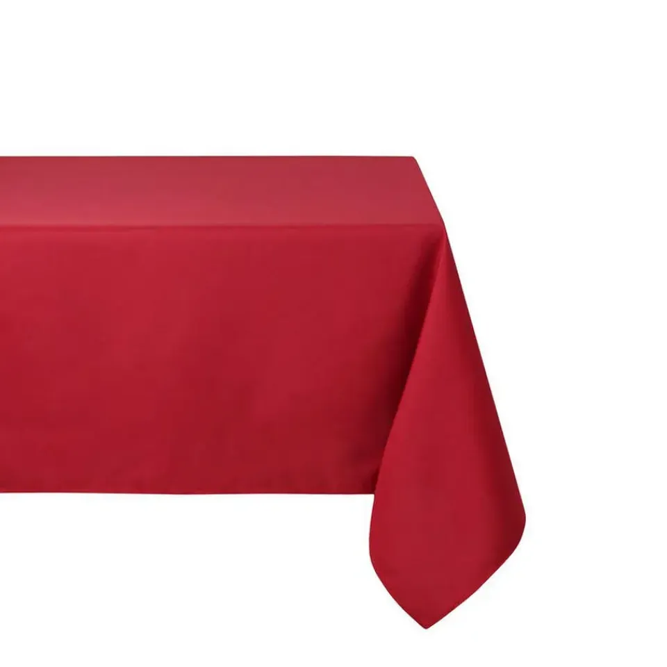 Stof Textiles Tafelkleed - 145 x 240 cm - diep rood - Tafellaken New
