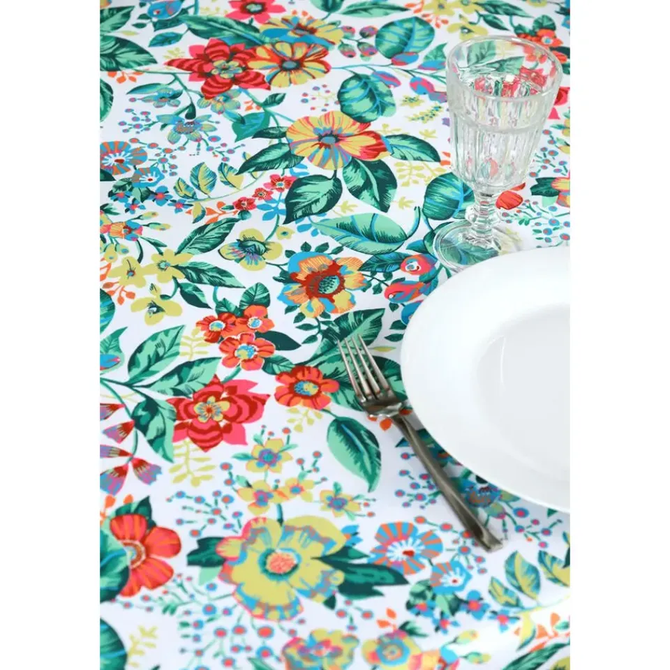 Stof Textiles Tafelkleed - 145 x 240 cm - bloemen Tafellaken Hot