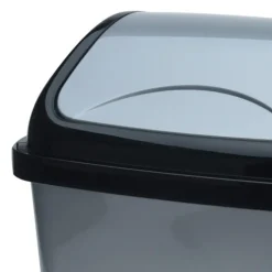 Storage Solutions Afvalemmer - 5L - grijs/zwart - klep deksel New