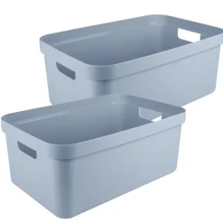 Sunware opbergbox Sigma - kunststof - 45L - lichtblauw Discount