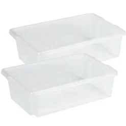 Sunware opslagbox kunststof - 30L - transparant - 59x39x17cm Discount