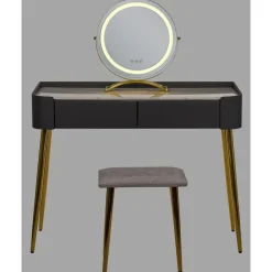 Beliani SURIN - Kaptafel - Grijs - MDF New