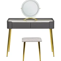 Beliani SURIN - Kaptafel - Grijs - MDF New