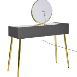 Beliani SURIN - Kaptafel - Grijs - MDF New