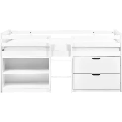 Beliani SUSVILLE - Kinderbed - Wit - 90 x 200 cm - Rubberhout Best