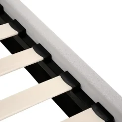 Beliani SUZETTE - Tweepersoonsbed - Lichtgrijs - 140 x 200 cm - Polyester Discount