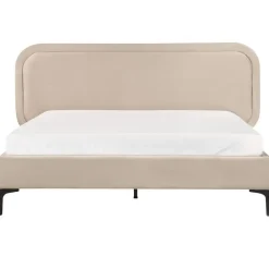 Beliani SUZETTE - Tweepersoonsbed - Beige - 140 x 200 cm - Polyester Online